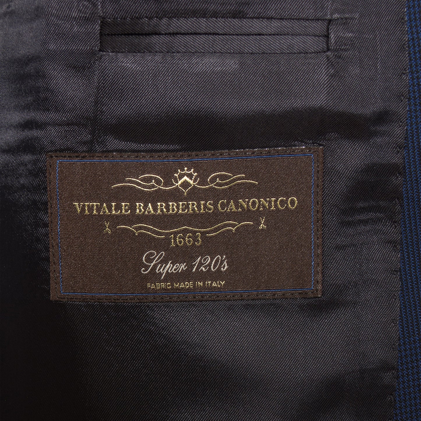 Stockholm Anzug-Jacket Navy Mini-Karo