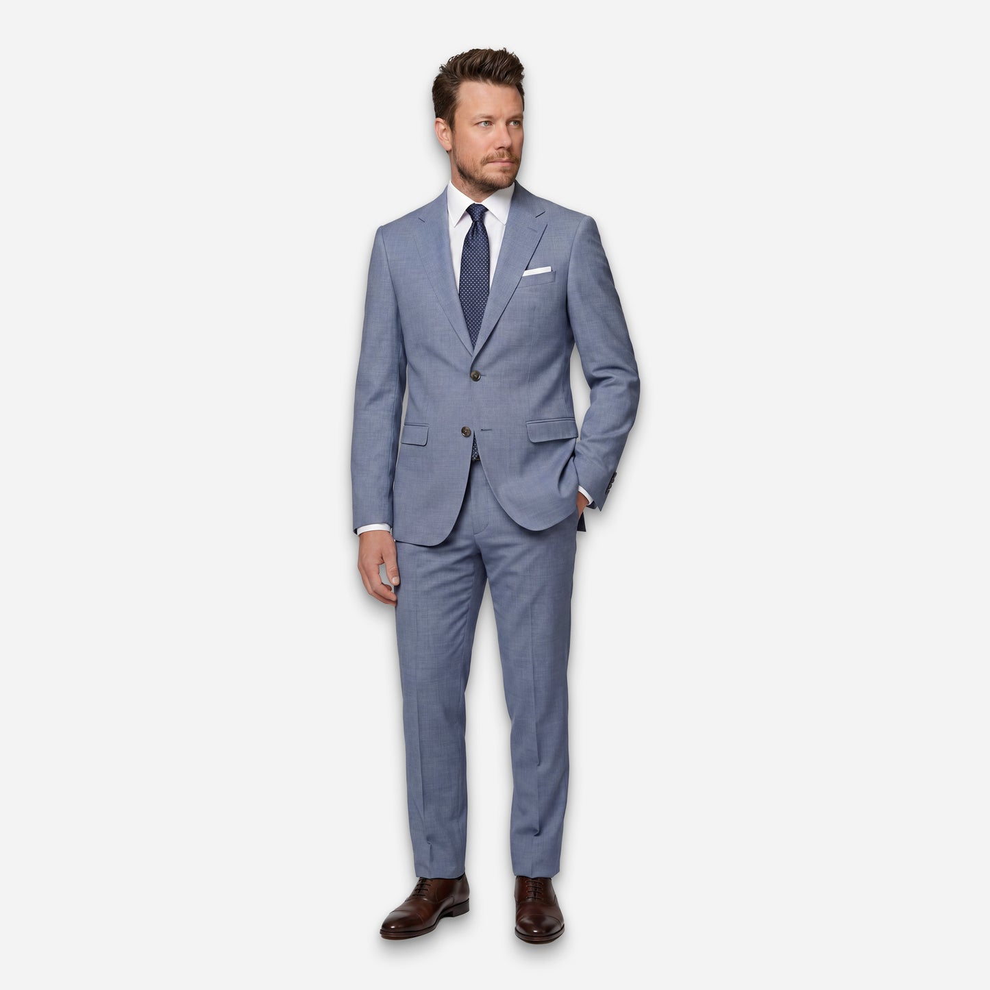 Kapstadt Anzug-Jacket Light-Blue