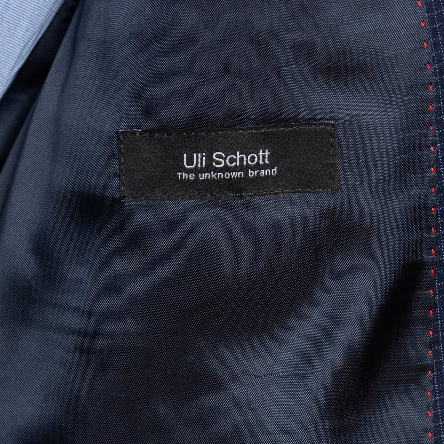 Leeds Anzug-Jacket Navy Mini-Karo