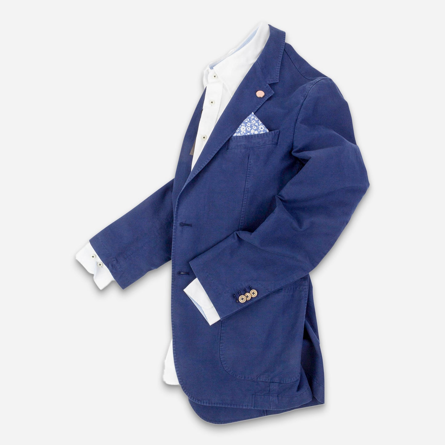 Elba Casual-Sakko Stratoblau