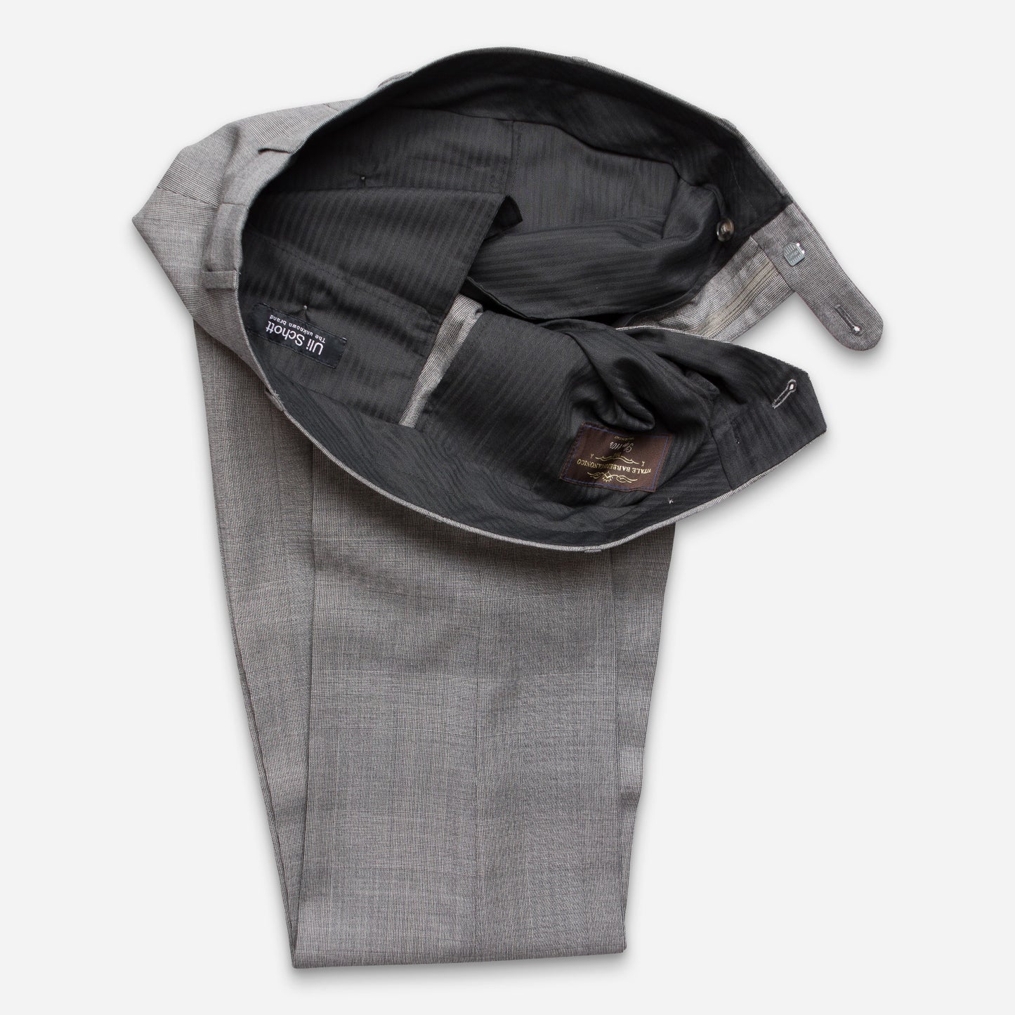 Aberdeen Anzug-Hose Grau Glencheck