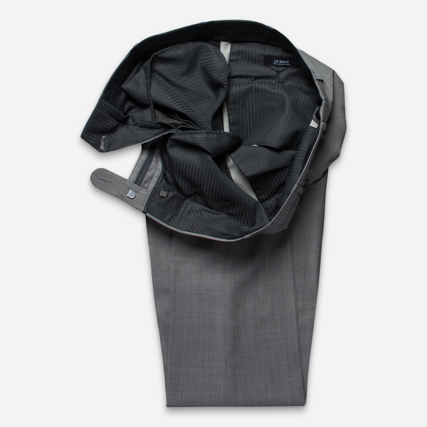 Mailand Anzug-Hose Grau-Melange