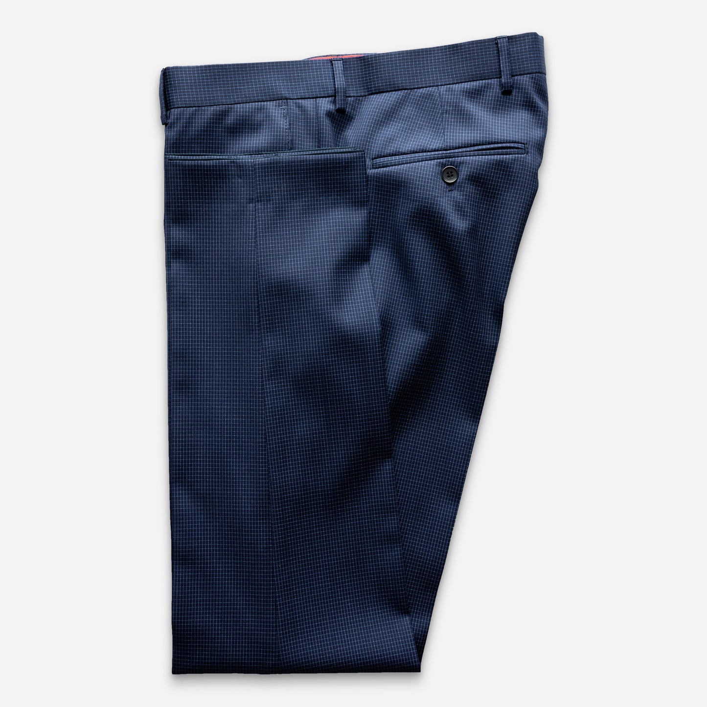 Leeds Anzug-Hose Navy Mini-Karo