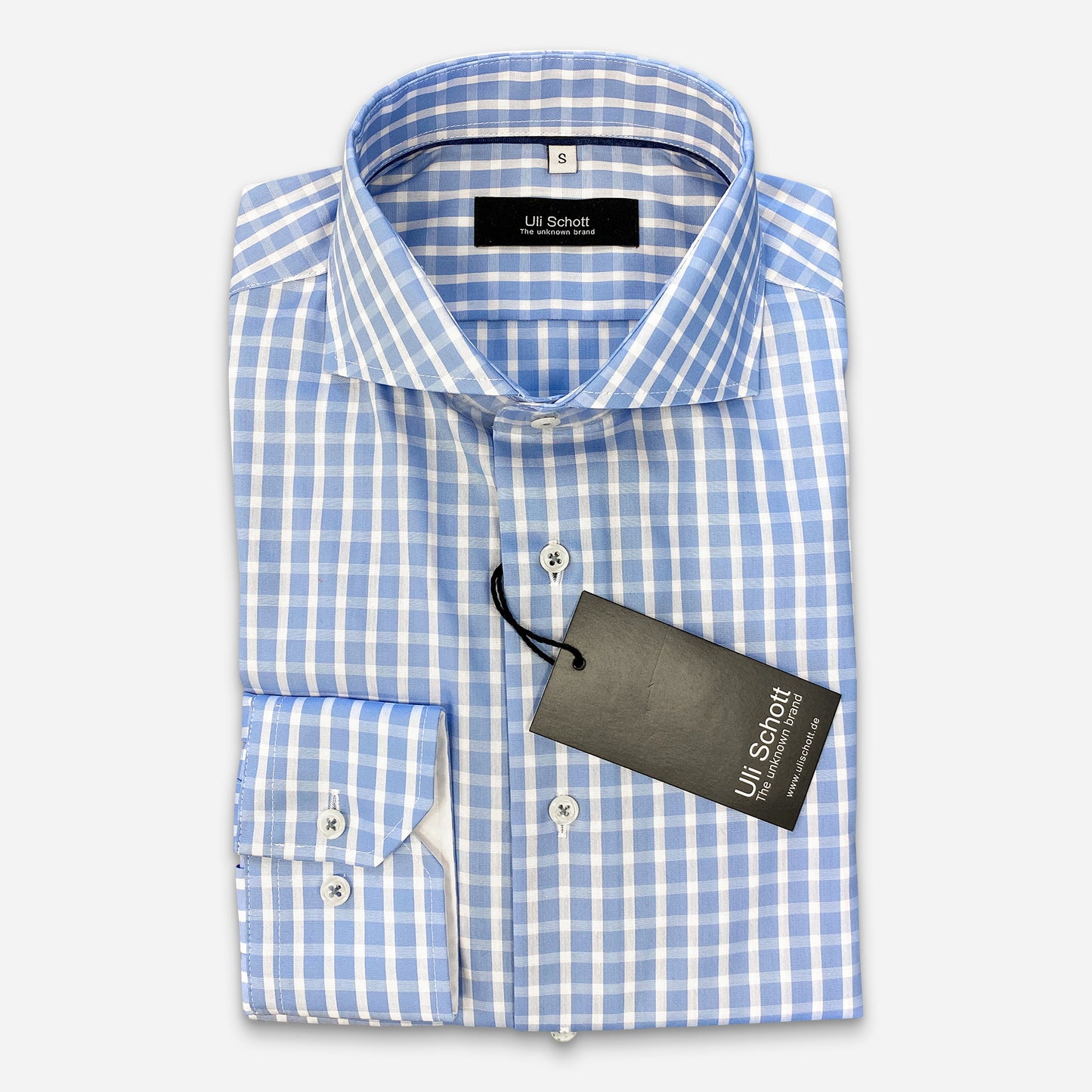 Fontura Hemd Light-Blue Karo