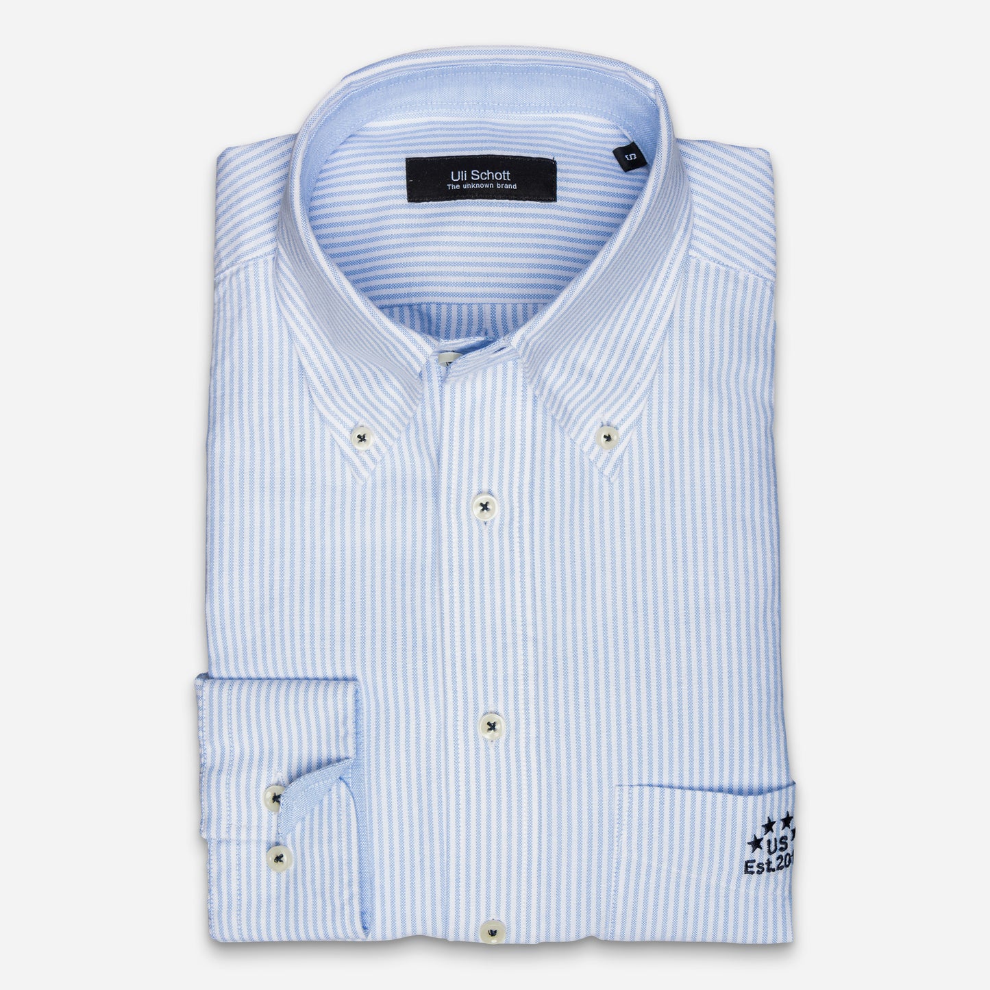 Soccer Shirt Hemd Light-Blue Streifen