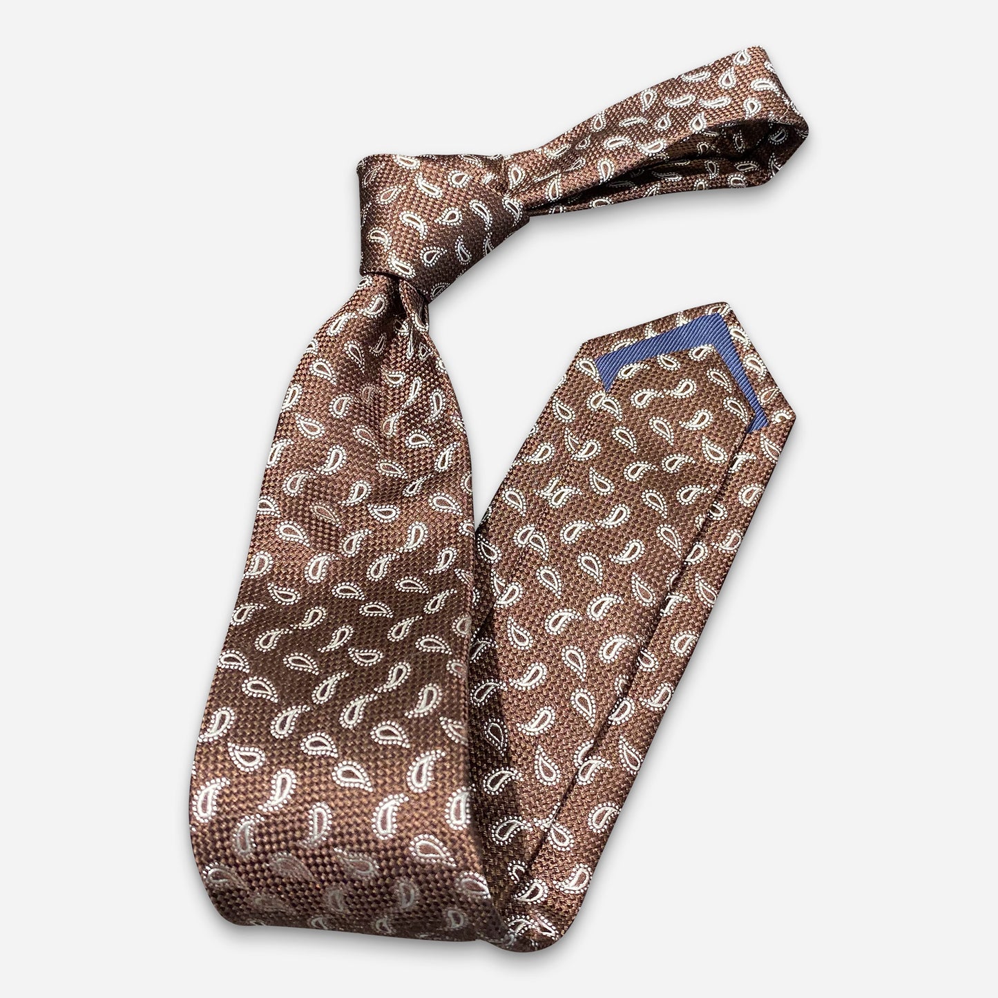 Kovland Krawatte Brown Paisley