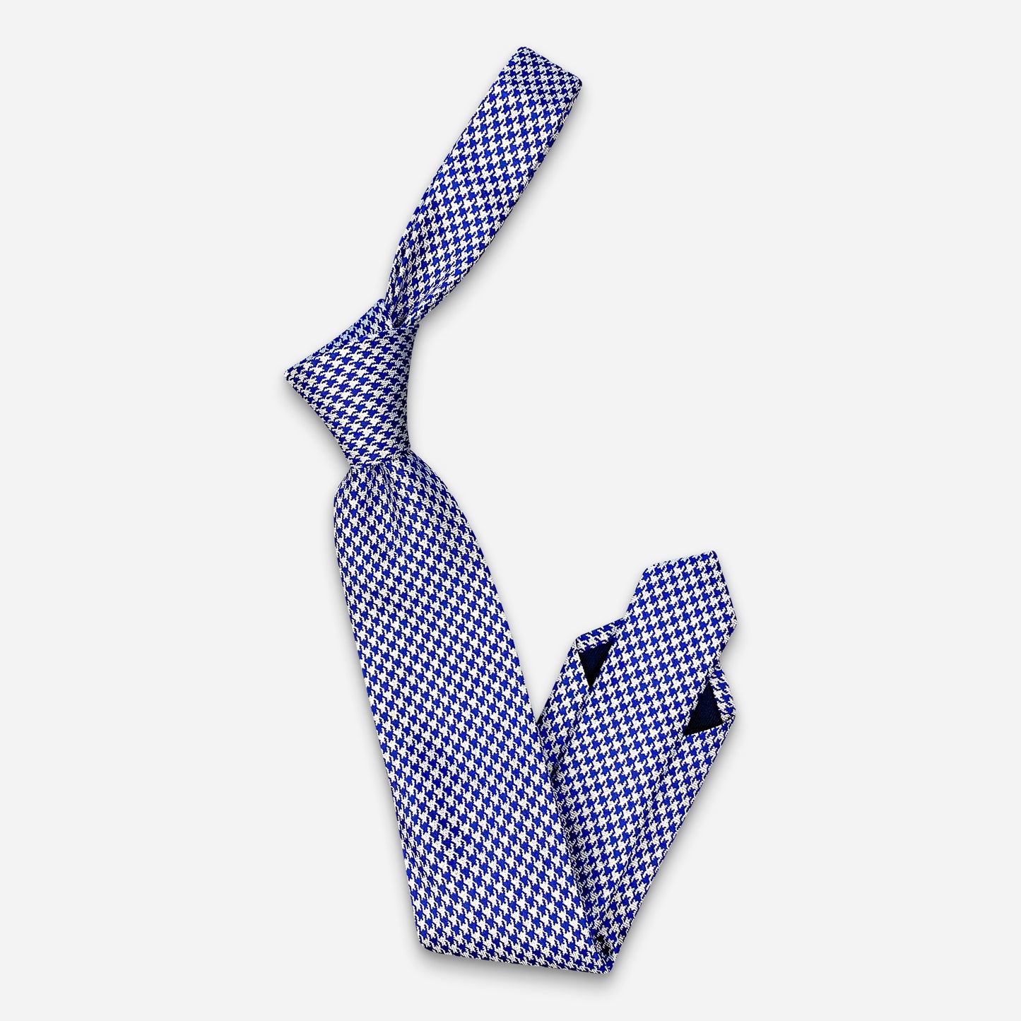 Lauria Krawatte Navy Hahntritt