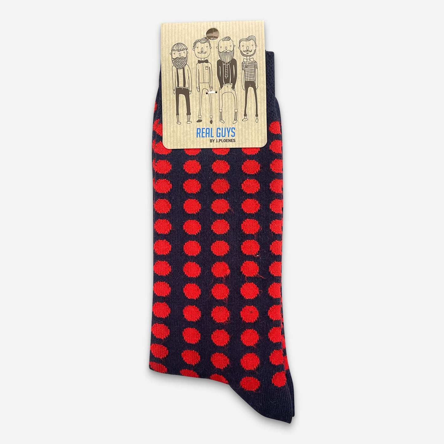 Policoro Strumpf Ferrari-Rot Punkte