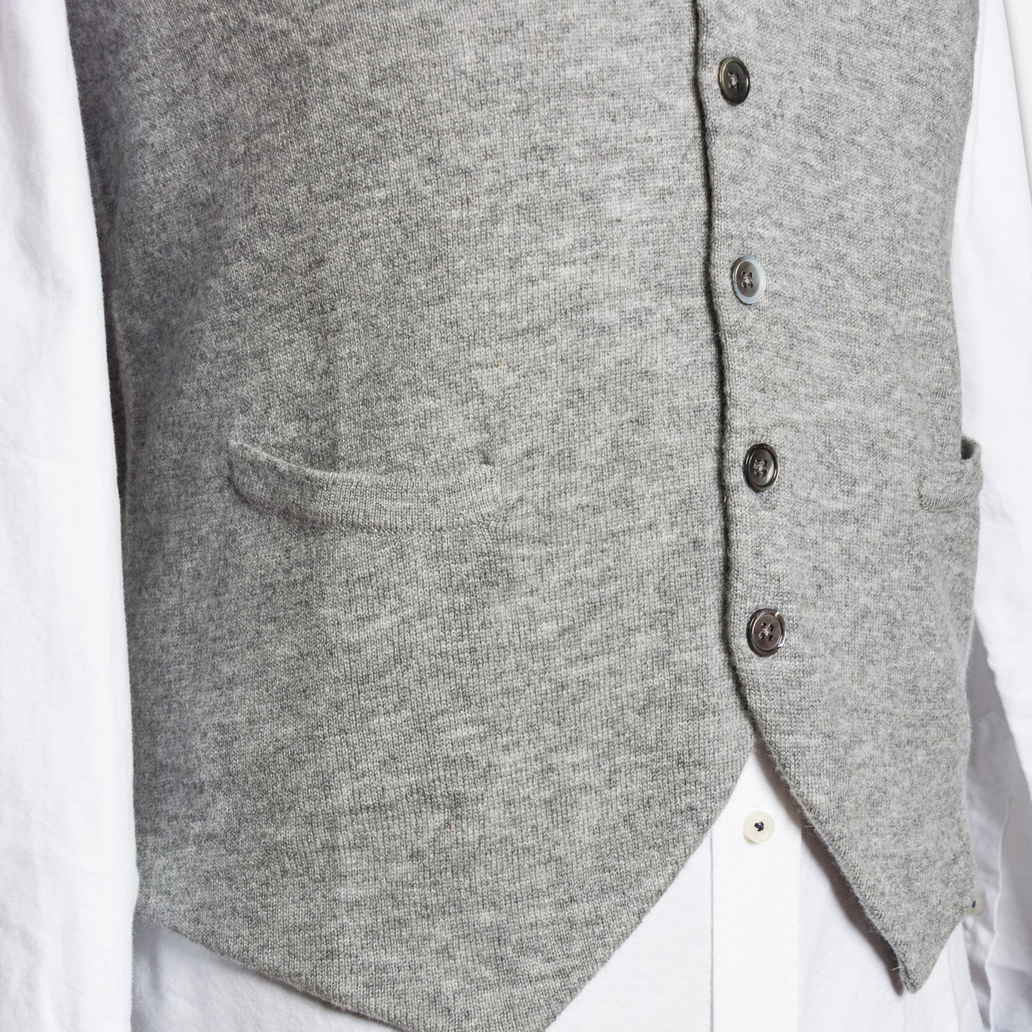 Trondheim Strickweste Light-Grey