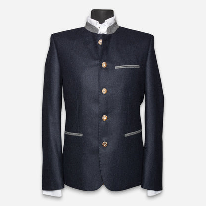 Bavarian Sakko Navy Melange