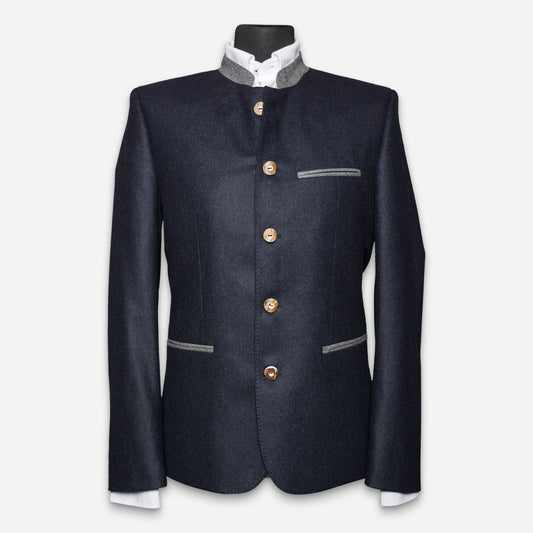Bavarian Sakko Navy Melange