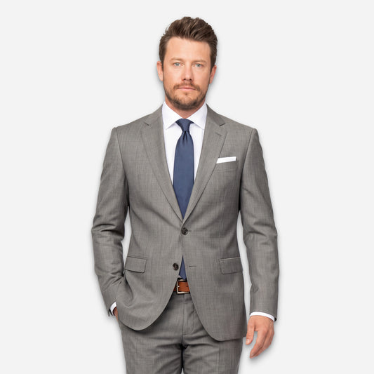 Paris Anzug-Jacket Light-Grey