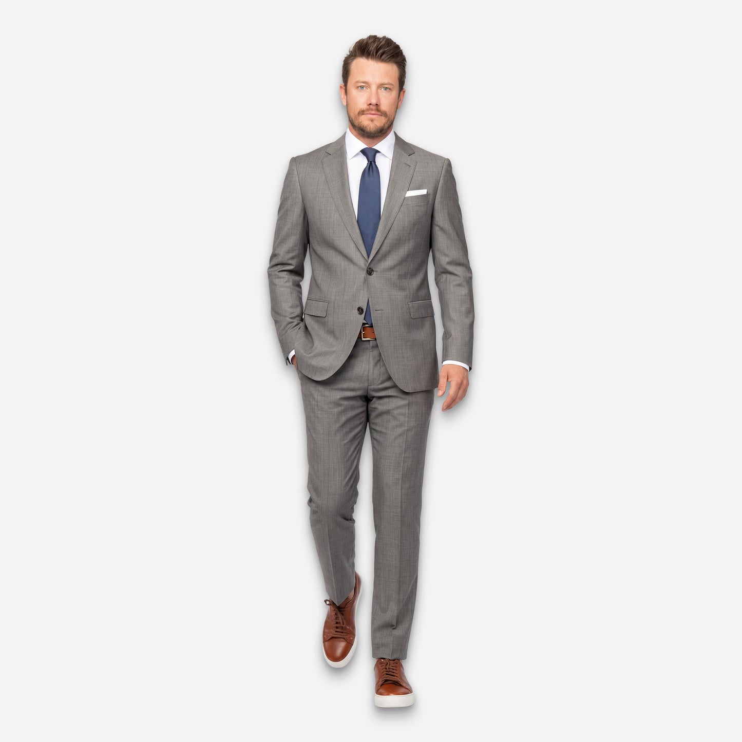 Paris Anzug-Hose Light-Grey
