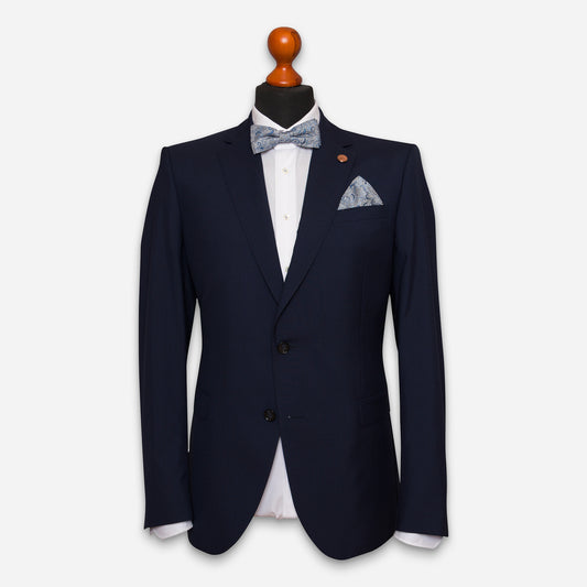 Malmö Anzug-Jacket Navy Mini-Karo