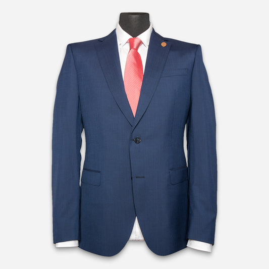 Stockholm Anzug-Jacket Navy Mini-Karo