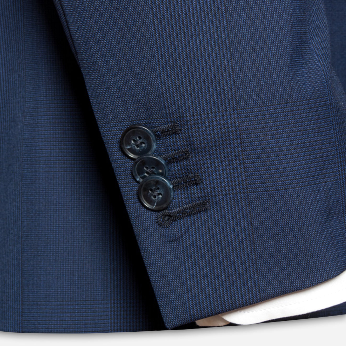 Stockholm Anzug-Jacket Navy Mini-Karo