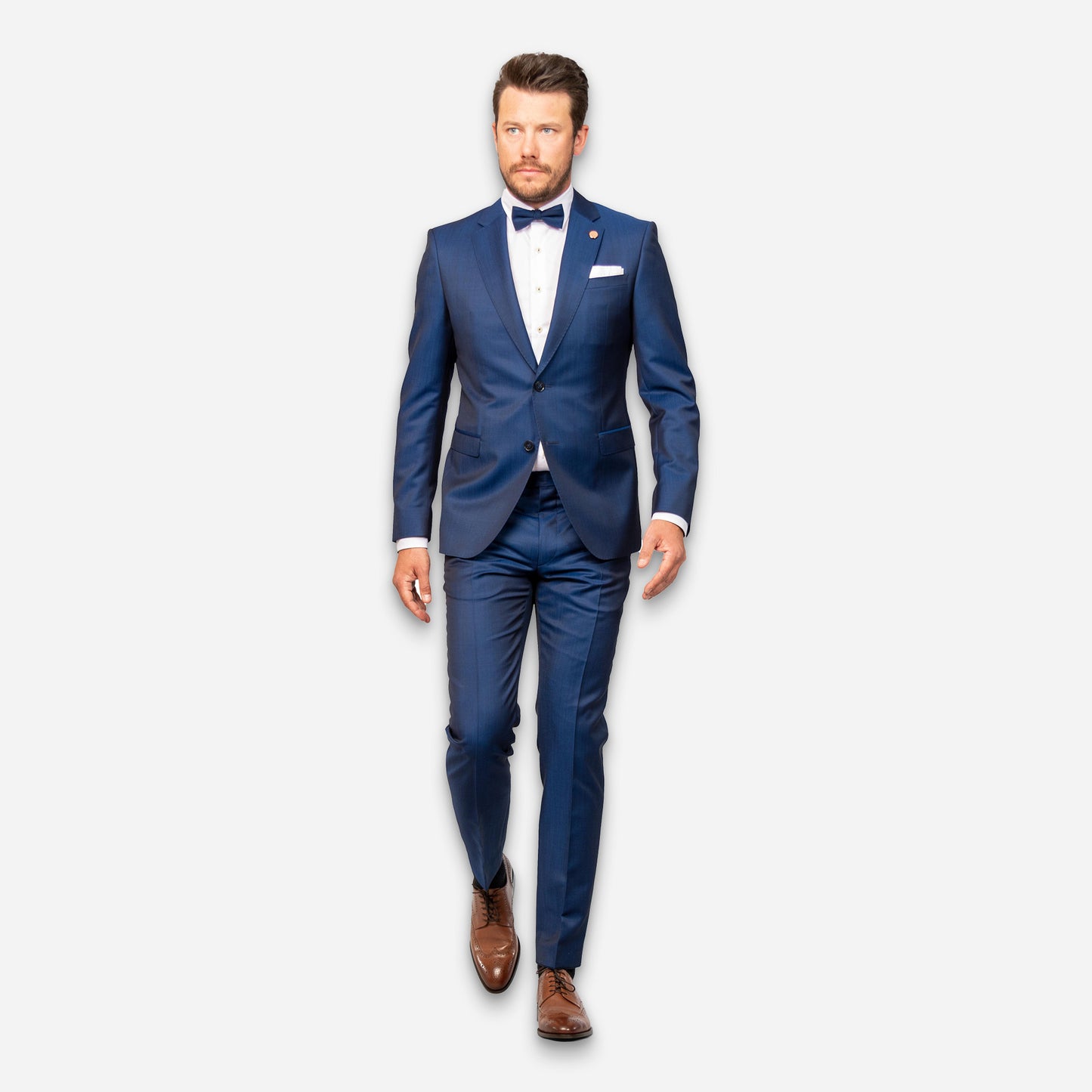 London Anzug-Jacket Stratoblau
