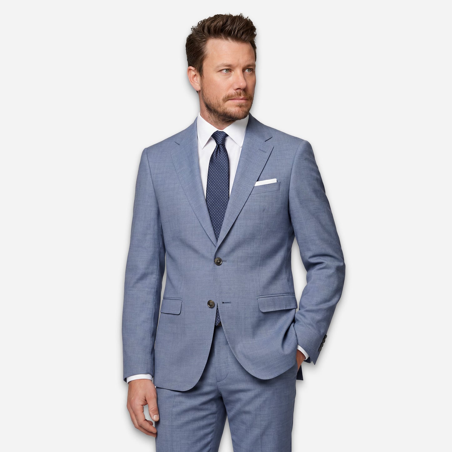 Kapstadt Anzug-Jacket Light-Blue