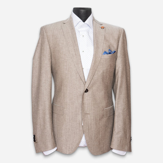 Munich Anzug-Jacket Dark-Beige