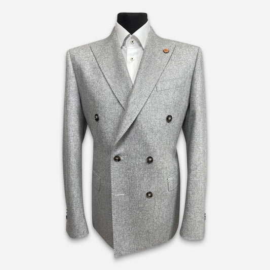 Piacenza Anzug-Jacket Doublebreast Light-Grey