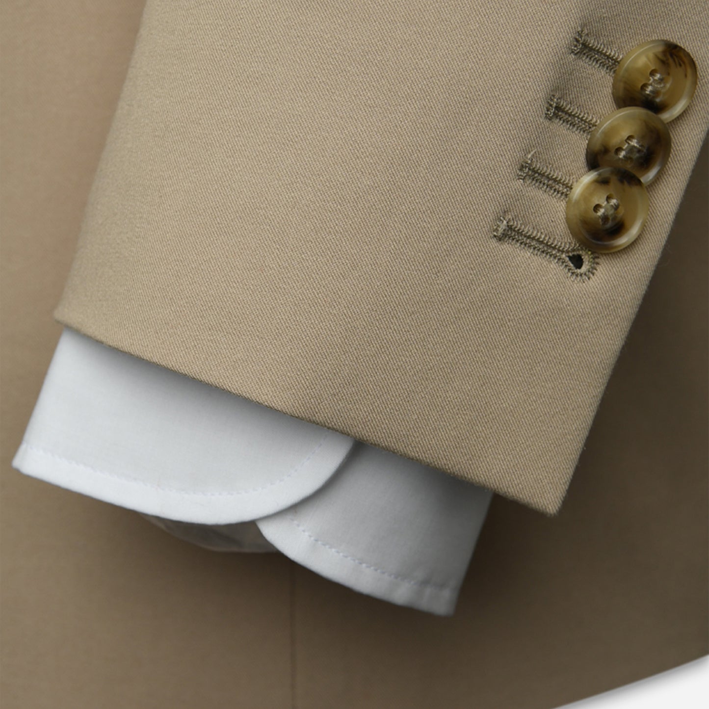 Vienna Anzug-Jacket Doublebreast Light-Beige