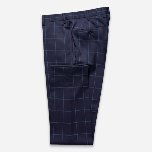 Kalmar Anzug-Hose Navy Karo