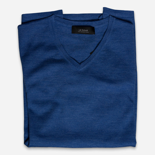 Geiranger Pullover V-Neck Light-Blue