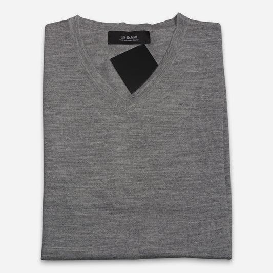 Geiranger Pullover V-Neck Light-Grey