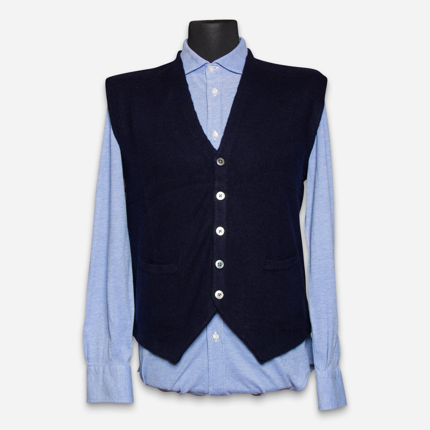 Trondheim Strickweste Navy