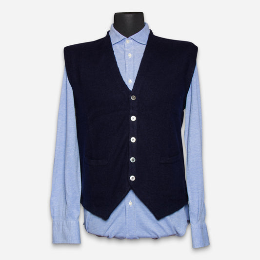 Trondheim Strickweste Navy