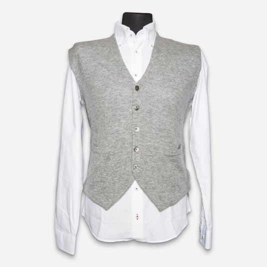Trondheim Strickweste Light-Grey