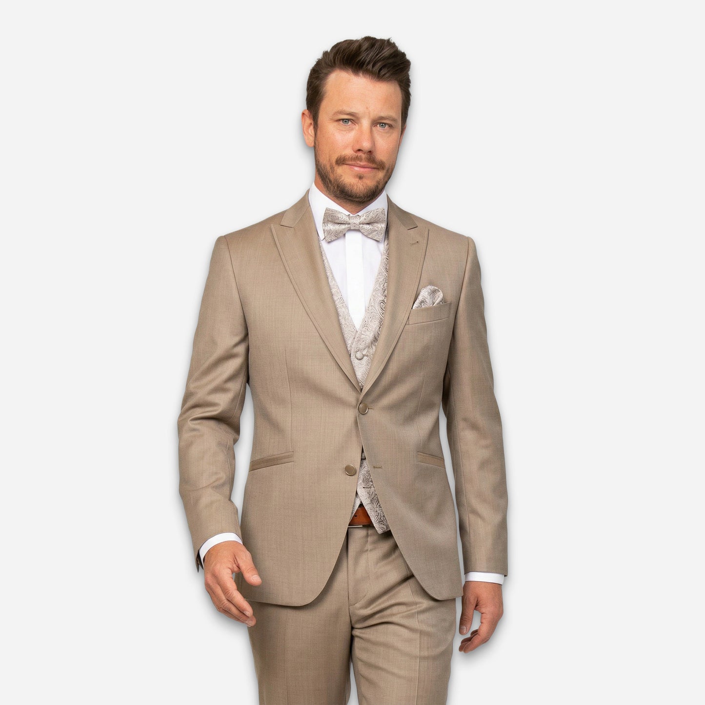 Bali Anzug-Hose Dark-Beige