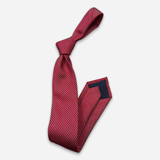 Trani Krawatte Rot Kleinmuster