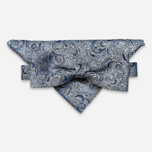 Wedding Schleifen-Set [4129] Stratoblau Paisley