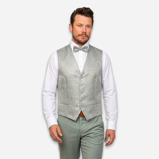 Wedding Weste [4166] Salbei Blumen